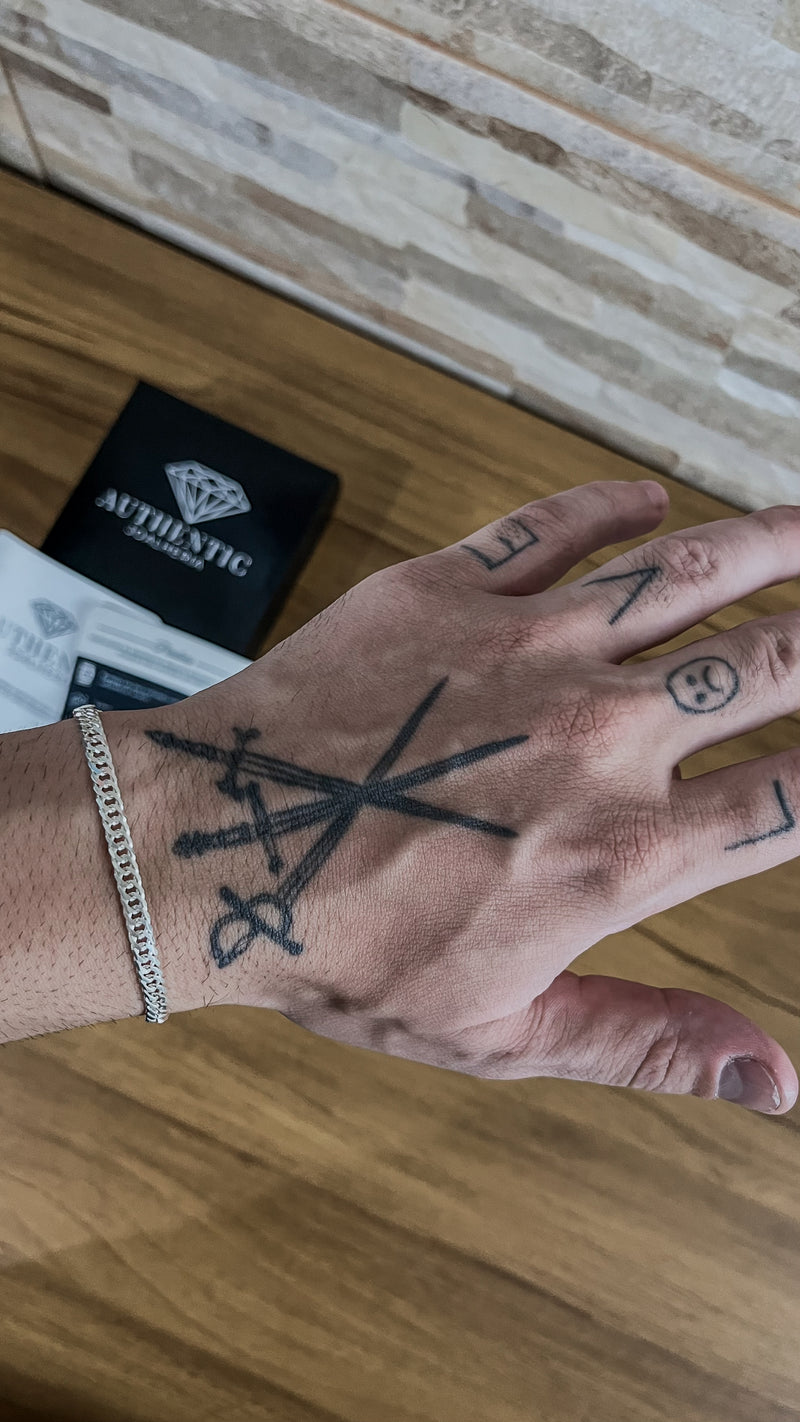 Pulseira Elo Duplo 4mm 20cm