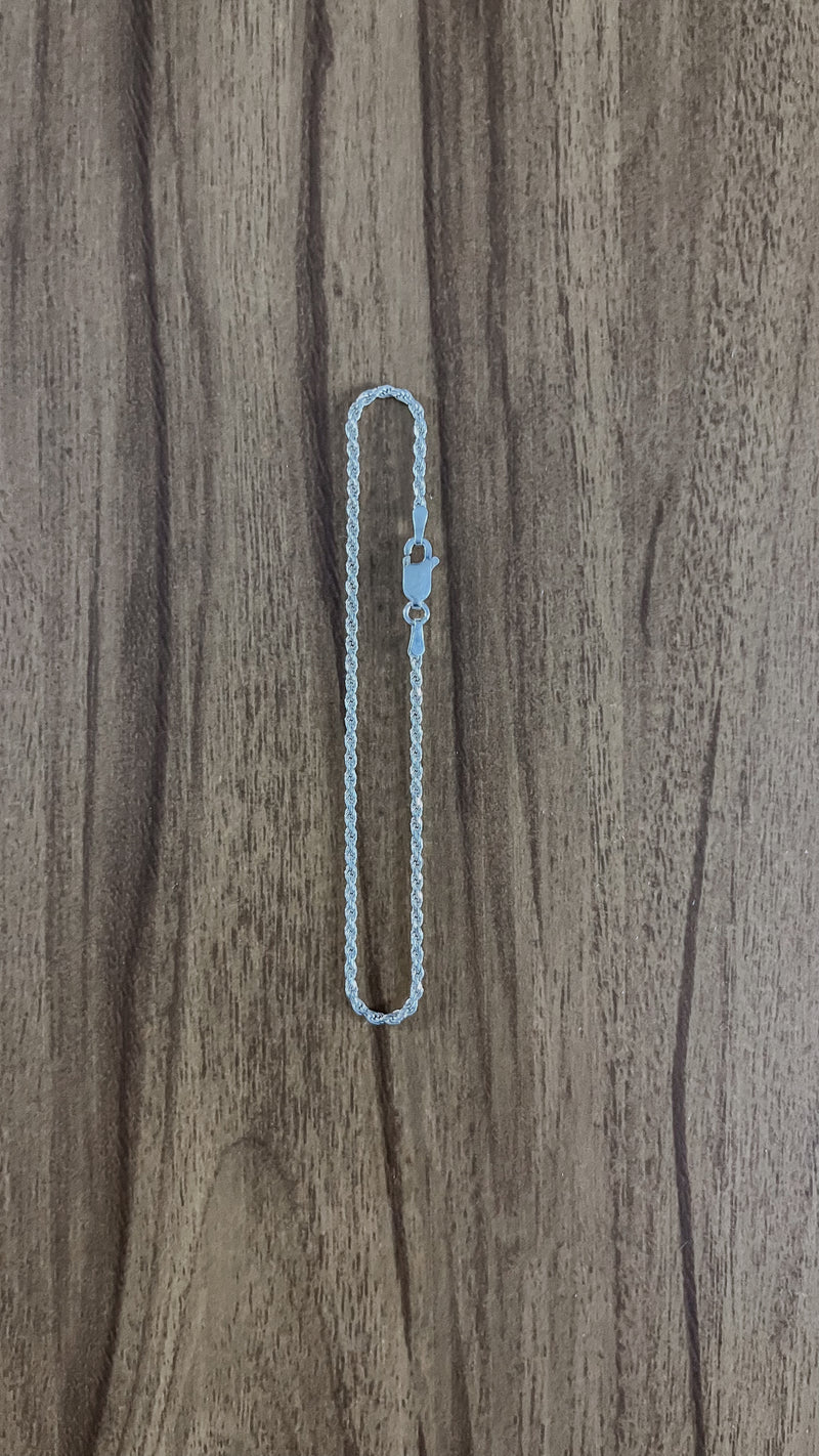 Pulseira Cordão Baiano 1mm 18cm