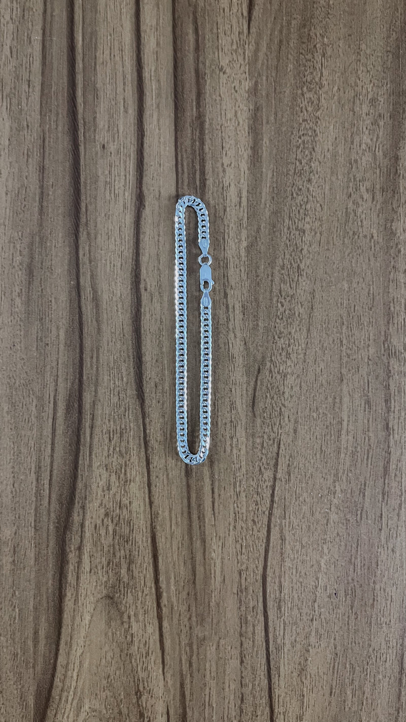 Pulseira Elo Duplo 4mm 20cm