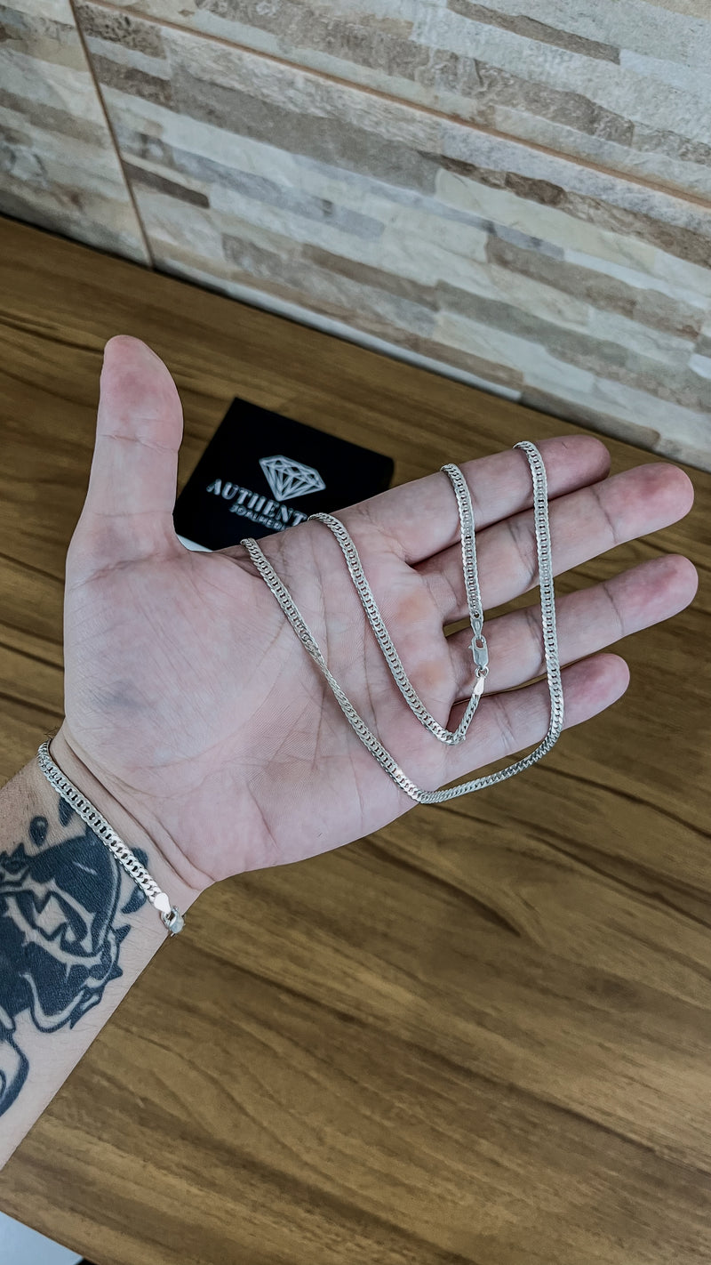 Corrente Grumet Duplo 4mm 70cm