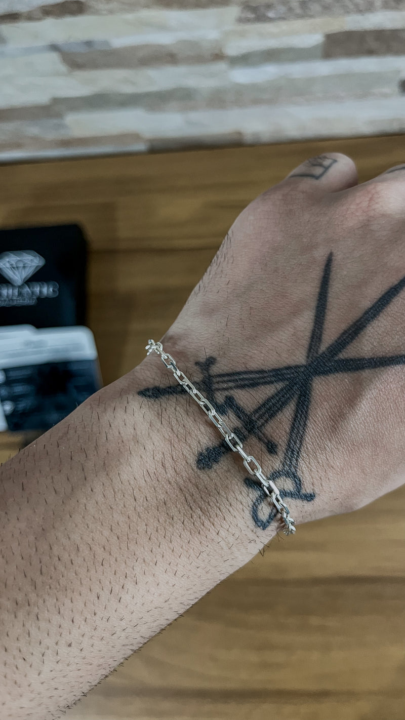 Pulseira Cadeado 3mm 20cm