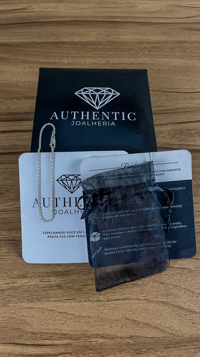 Pulseira Cordão Baiano 1mm 18cm